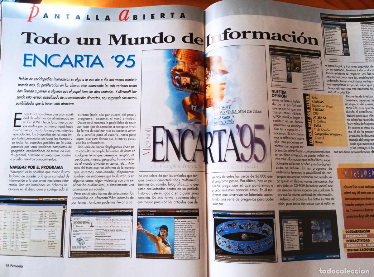Videojuegos y consolas: PCMANIA 28 de 1995 ARTIC MOVES, ALADDIN, MAGIC CARPET, CREATURE SHOCK, WING COMMANDER, COLONIZATION - Foto 10