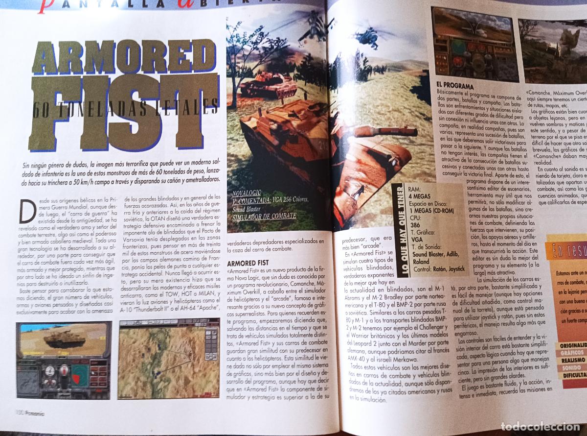 Videojuegos y consolas: PCMANIA 28 de 1995 ARTIC MOVES, ALADDIN, MAGIC CARPET, CREATURE SHOCK, WING COMMANDER, COLONIZATION - Foto 11