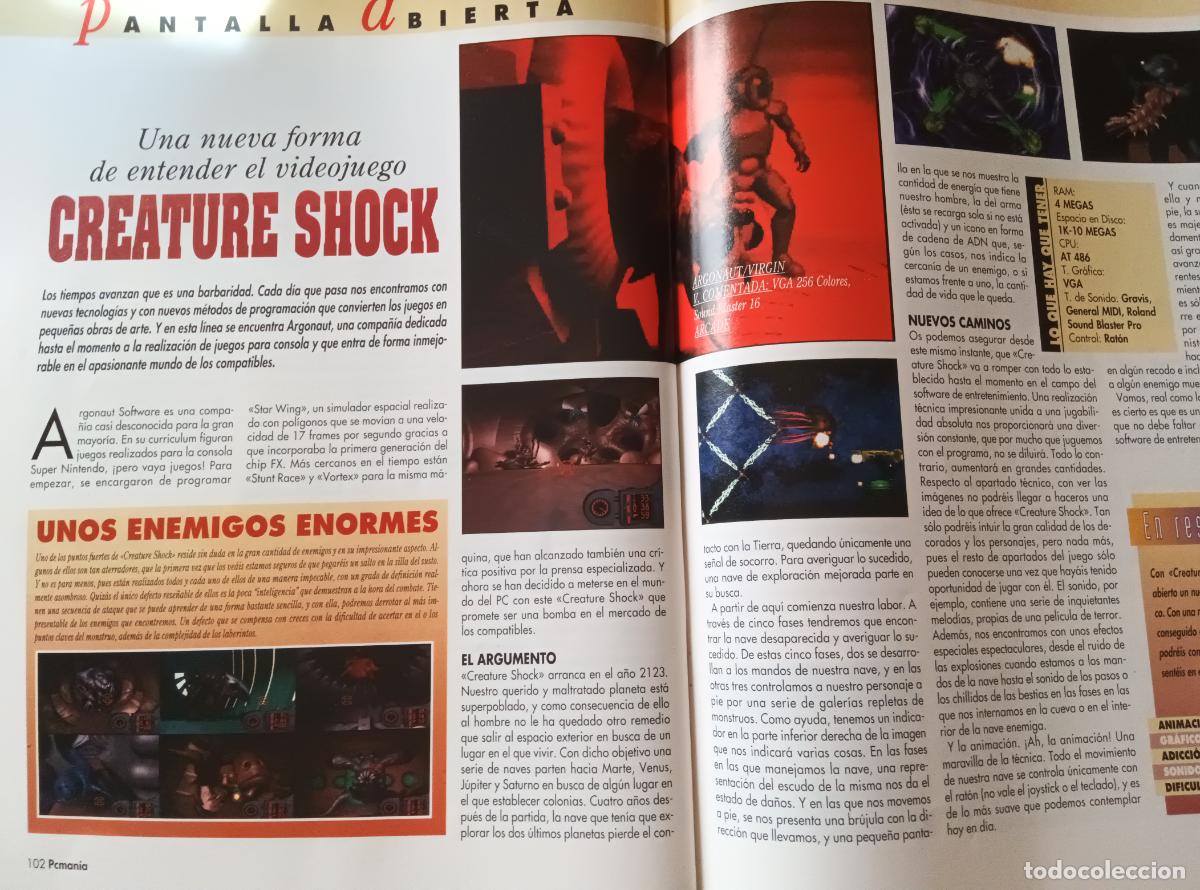 Videojuegos y consolas: PCMANIA 28 de 1995 ARTIC MOVES, ALADDIN, MAGIC CARPET, CREATURE SHOCK, WING COMMANDER, COLONIZATION - Foto 12
