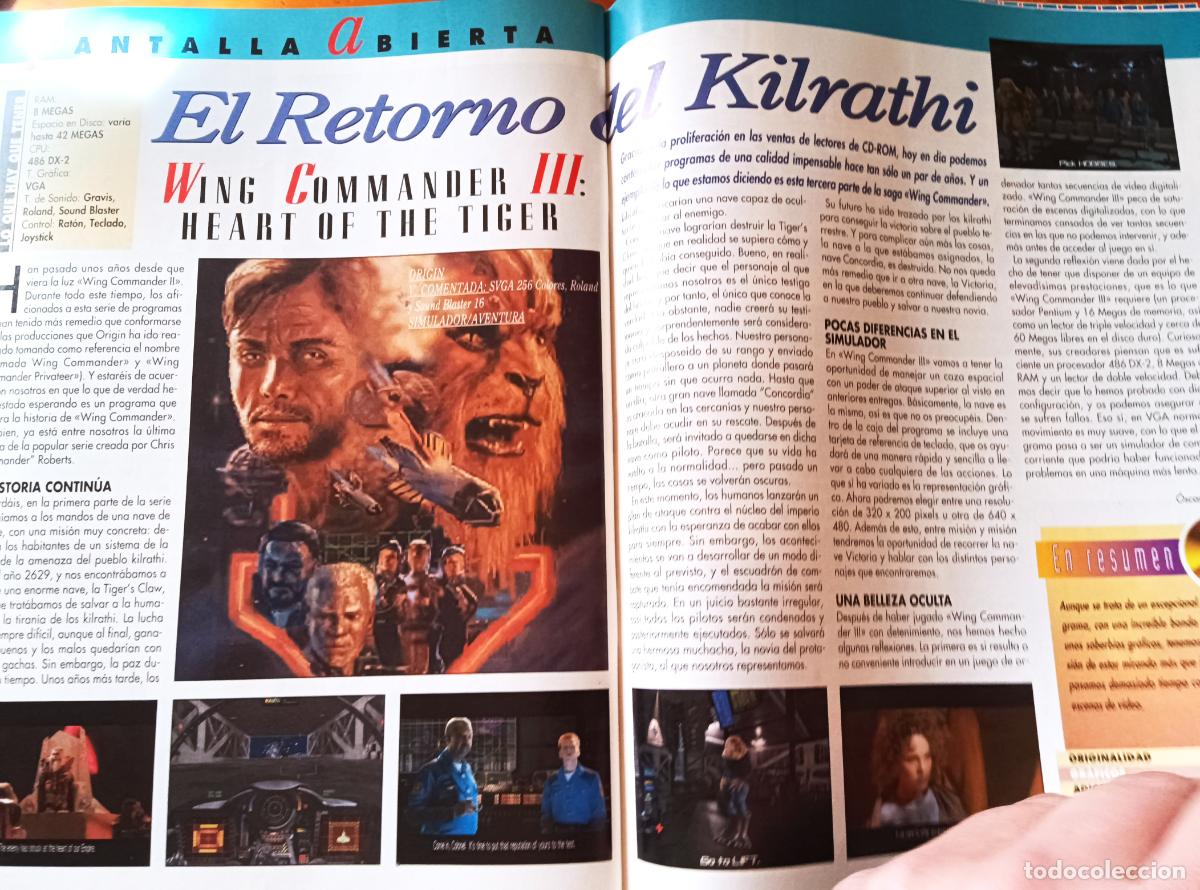 Videojuegos y consolas: PCMANIA 28 de 1995 ARTIC MOVES, ALADDIN, MAGIC CARPET, CREATURE SHOCK, WING COMMANDER, COLONIZATION - Foto 19