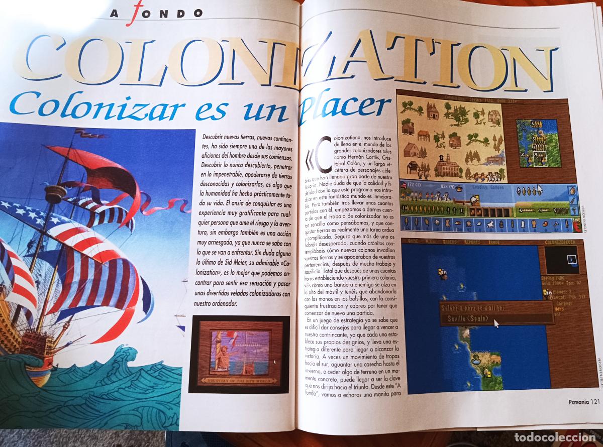 Videojuegos y consolas: PCMANIA 28 de 1995 ARTIC MOVES, ALADDIN, MAGIC CARPET, CREATURE SHOCK, WING COMMANDER, COLONIZATION - Foto 21