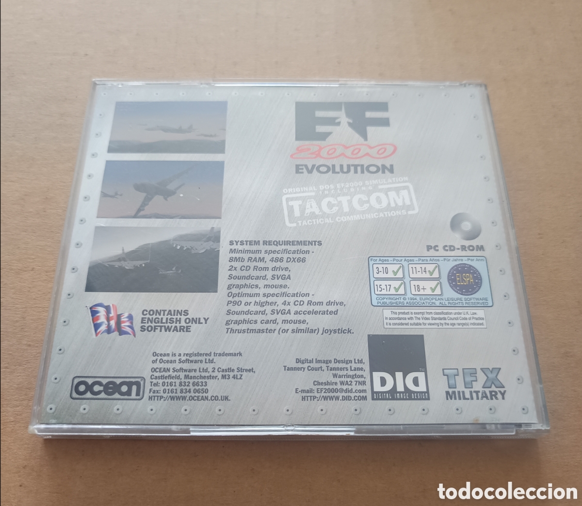 Videojuegos y consolas: Juego PC CD-Rom EF2000 Evolution (Ocean Software, 1996). Incluye Tactcom: Tactical Communications. T - Foto 4