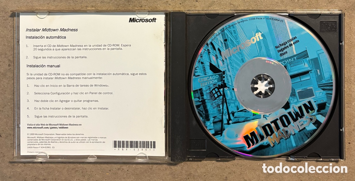 Videojuegos y consolas: PC CD-ROM. MIDTOWN MADNESS (MICROSOFT). - Foto 2