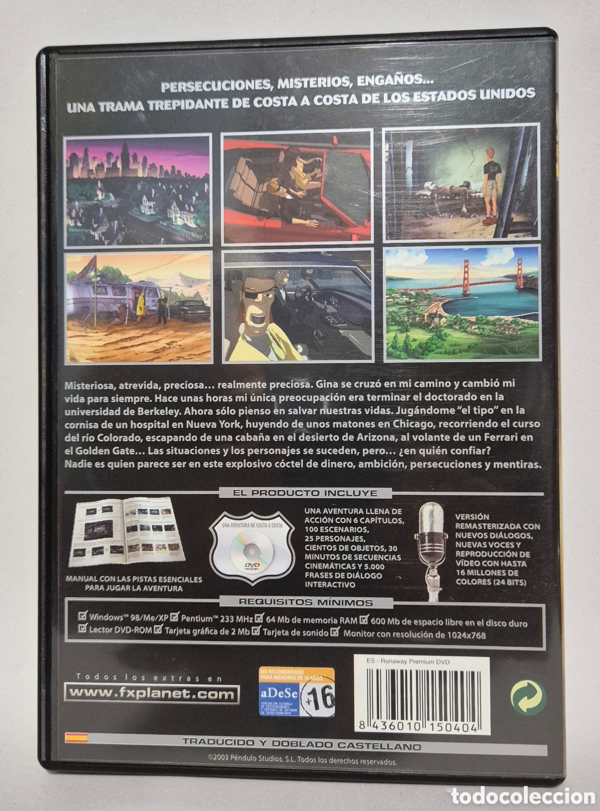 Videojuegos y consolas: Runaway: A road adventure (PC DVD-ROM) - Foto 2