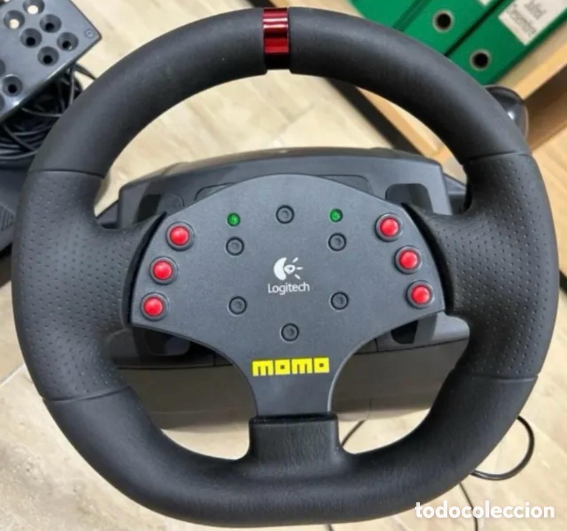 Videojuegos y consolas: Volante Logitech MOMO Force Feedback PC - Foto 6