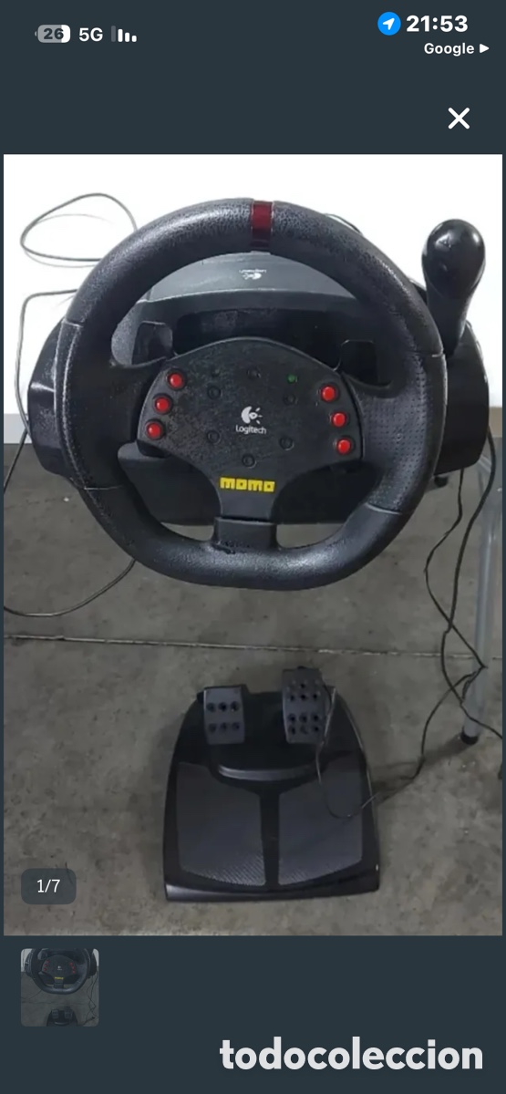 Videojuegos y consolas: Volante Logitech MOMO Force Feedback PC - Foto 8