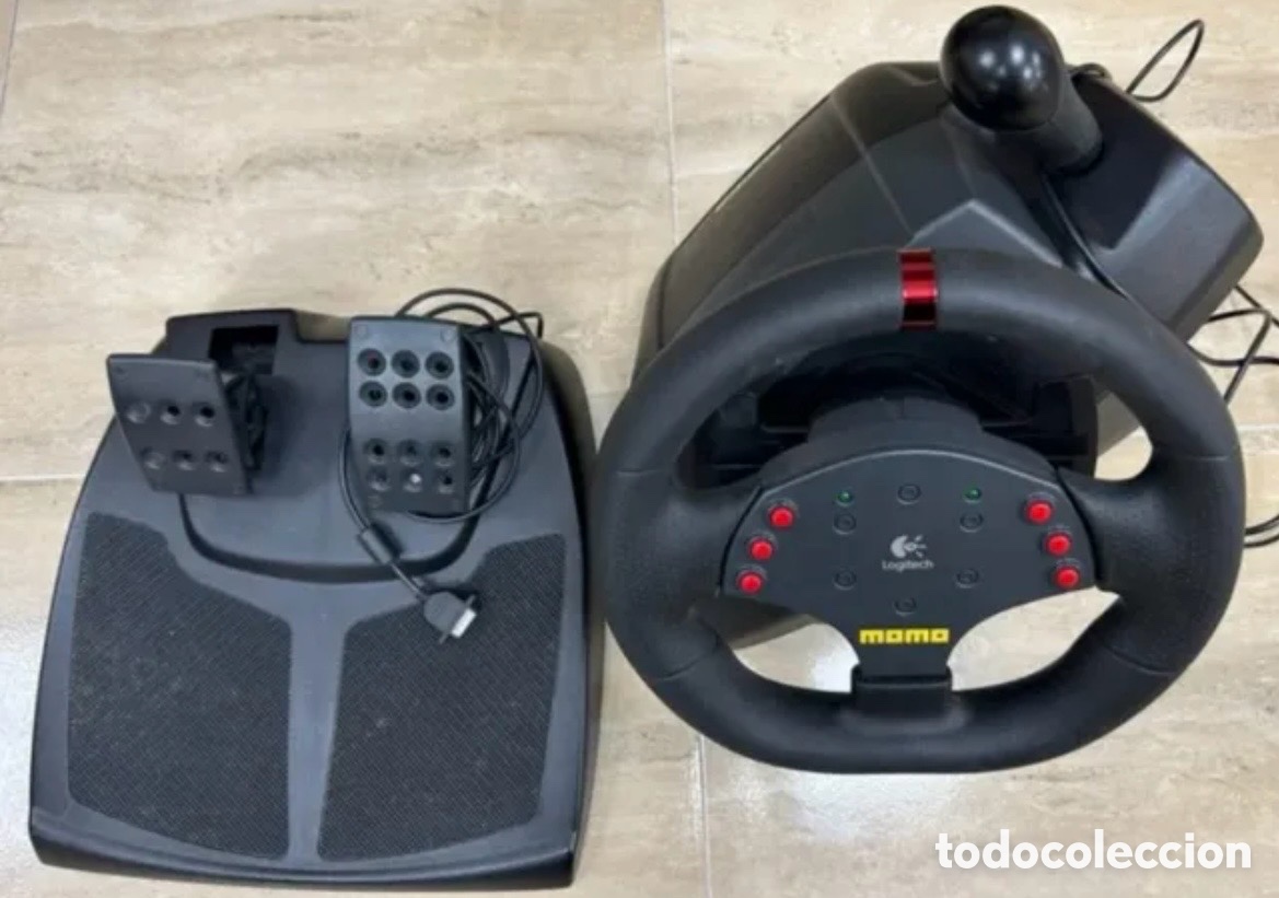 Videojuegos y consolas: Volante Logitech MOMO Force Feedback PC - Foto 9