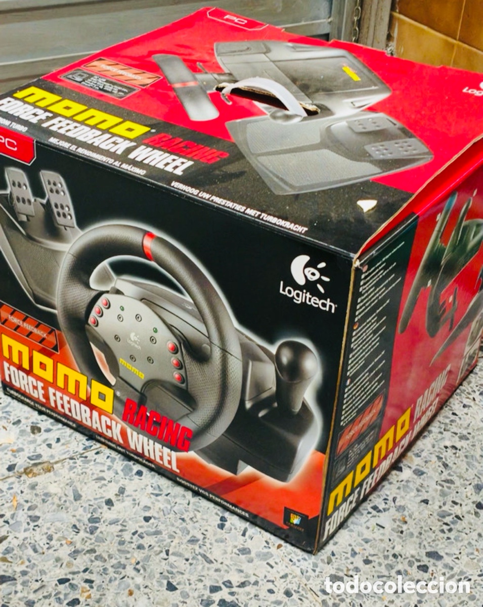 Videojuegos y consolas: Volante Logitech MOMO Force Feedback PC - Foto 1