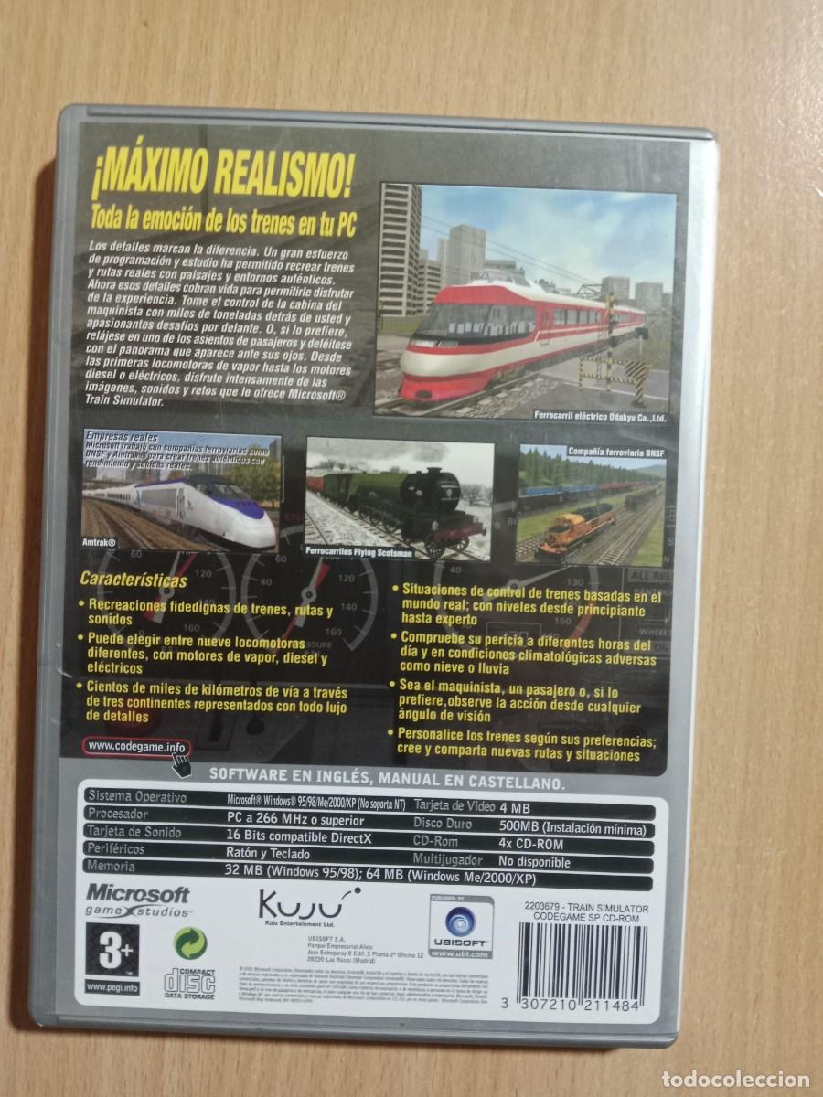 Videojuegos y consolas: TRAIN SIMULATOR - PC CD ROM - COMPLETO CON MANUAL - MICROSOFT CORPORATION - A&Ntilde;O 2001. - Foto 3