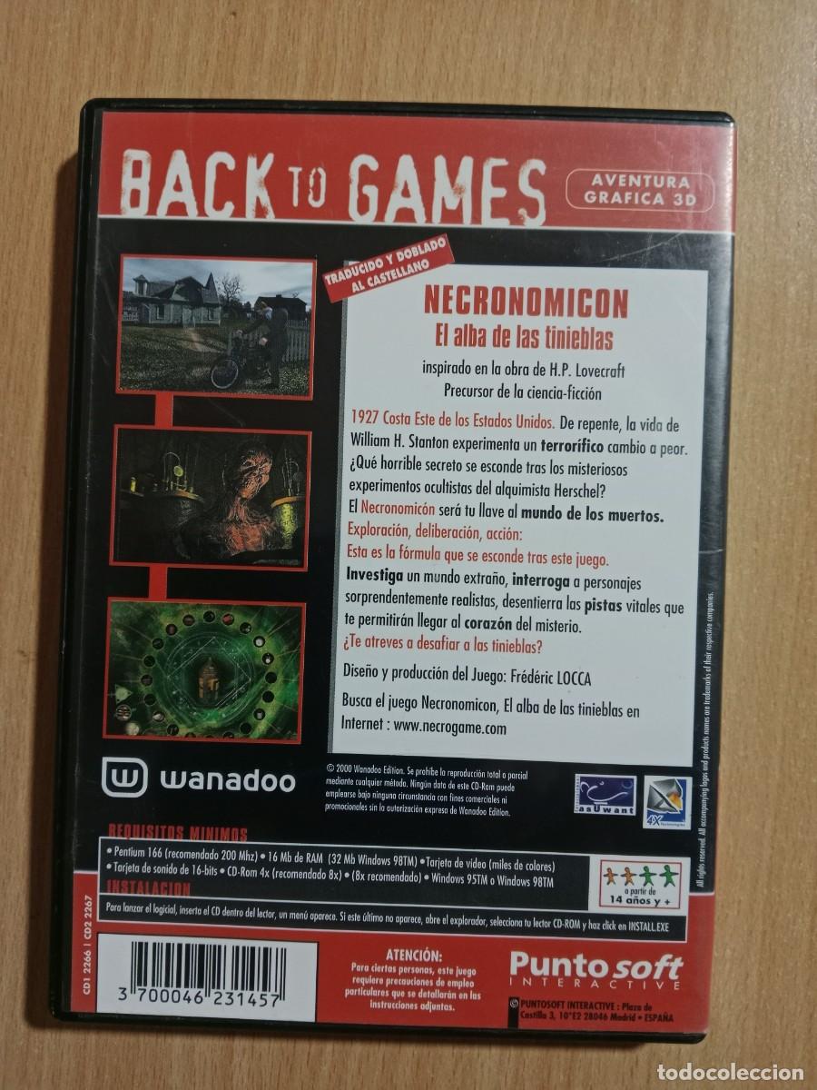 Videojuegos y consolas: NECRONOMICON, EL ALBA DE LAS TINIEBLAS - PC DOBLE CD ROM - PUNTOSOFT INTERACTIVE - A&Ntilde;O 2000. - Foto 4
