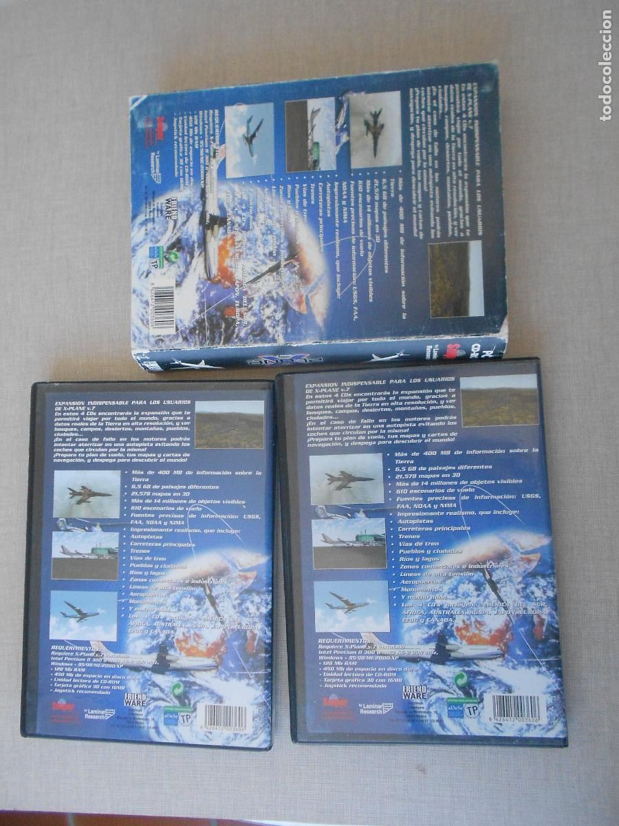 Videojuegos y consolas: FLIGHT SIMULATION PLANE X - VERSION 7 WORLD SCENARY - -4CD,S +CAJA - LAMINARD RESEARCH - Foto 6