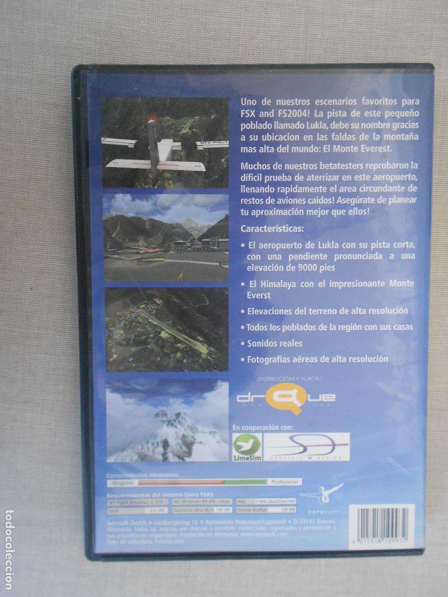 Videojuegos y consolas: LUKLA X MOUNT EVEREST - FLIGHT SIMULATOR X Y FS2004 - PC-DVD - Foto 3