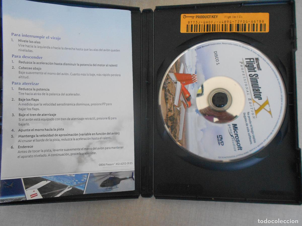 Videojuegos y consolas: MICROSOFT FLIGHT SIMULATOR - PROFESSIONAL EDITION - EN CASTELLANO -CON CLAVE E INSTRUCCIONE - 2006 - Foto 2