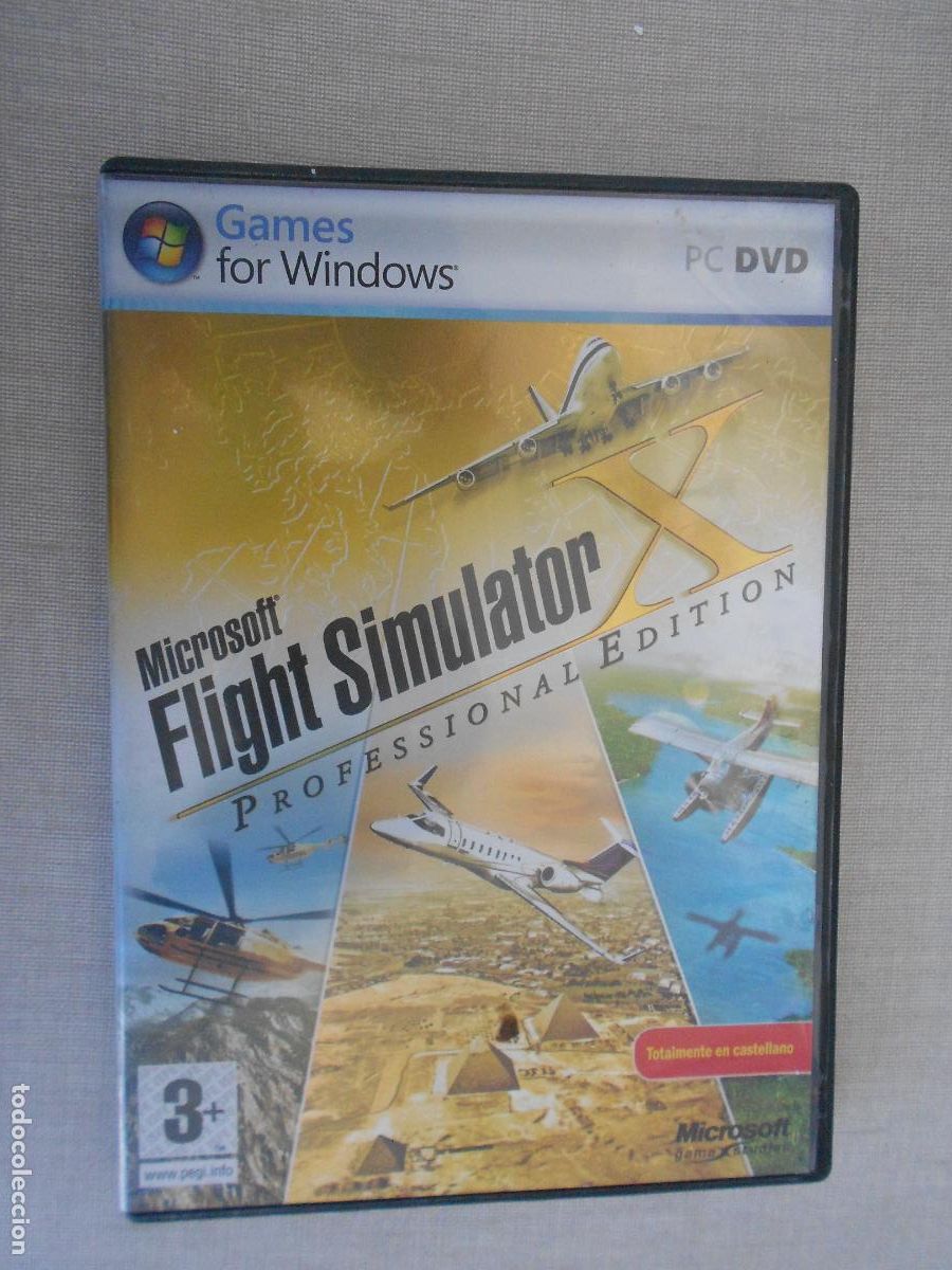 Videojuegos y consolas: MICROSOFT FLIGHT SIMULATOR - PROFESSIONAL EDITION - EN CASTELLANO -CON CLAVE E INSTRUCCIONE - 2006 - Foto 1