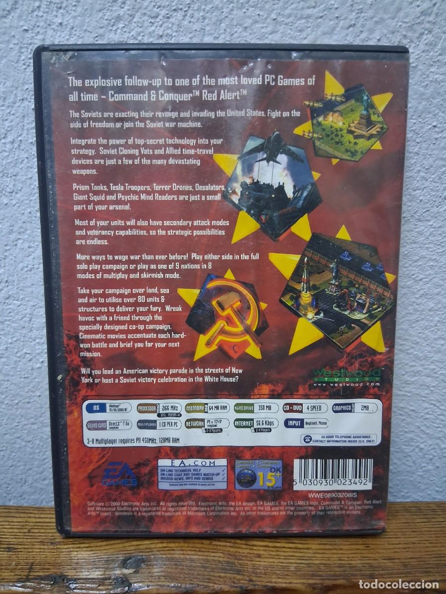 Videojuegos y consolas: Juego para ordenador pc CD rom Command conquer Red Alert 2 soviet - Foto 3