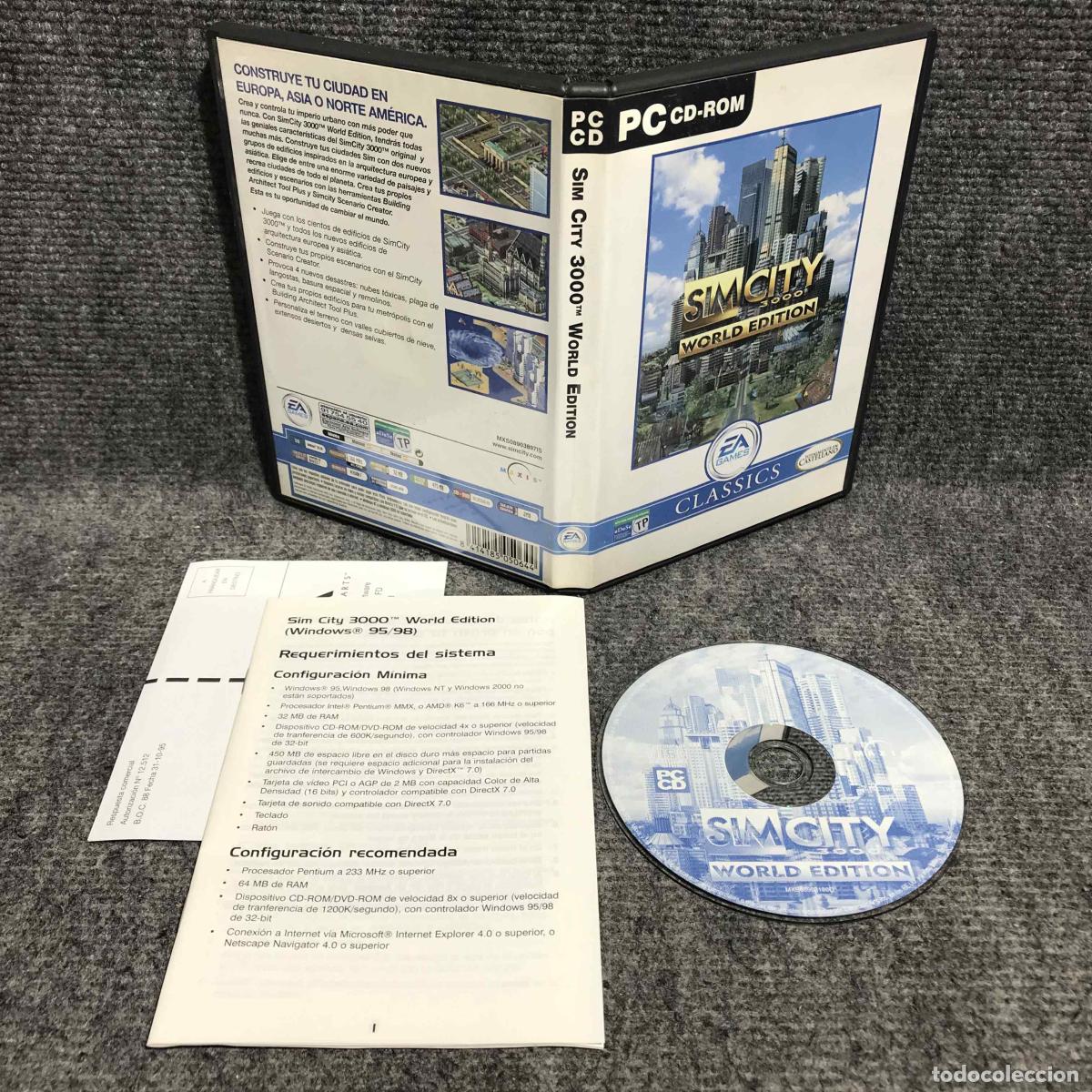 Videojuegos y consolas: SIM CITY 3000 WORLD EDITION PC - Foto 1