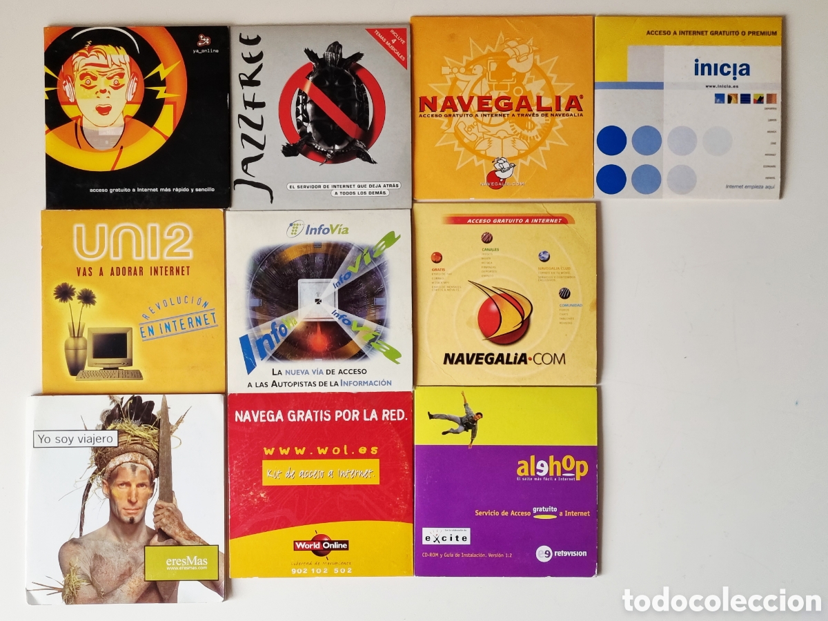 Videojuegos y consolas: Lote de cd-roms kits conexi&oacute;n a internet - Foto 1