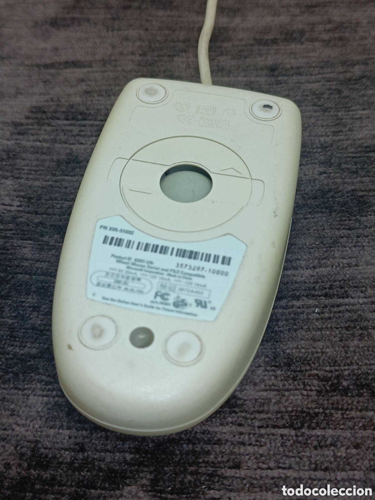 Videojuegos y consolas: Rat&oacute;n Microsoft Vintage Wheel Mouse PS/2 & Serial Compatible. Retro Computing Vintage. - Foto 6