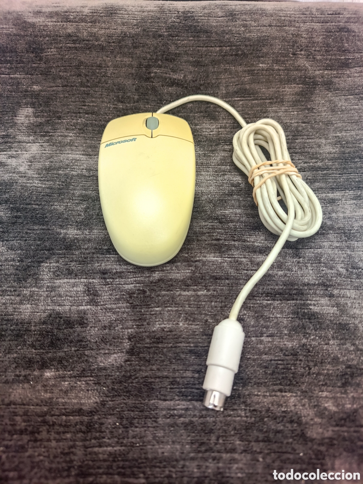 Videojuegos y consolas: Rat&oacute;n Microsoft Vintage Wheel Mouse PS/2 & Serial Compatible. Retro Computing Vintage. - Foto 1