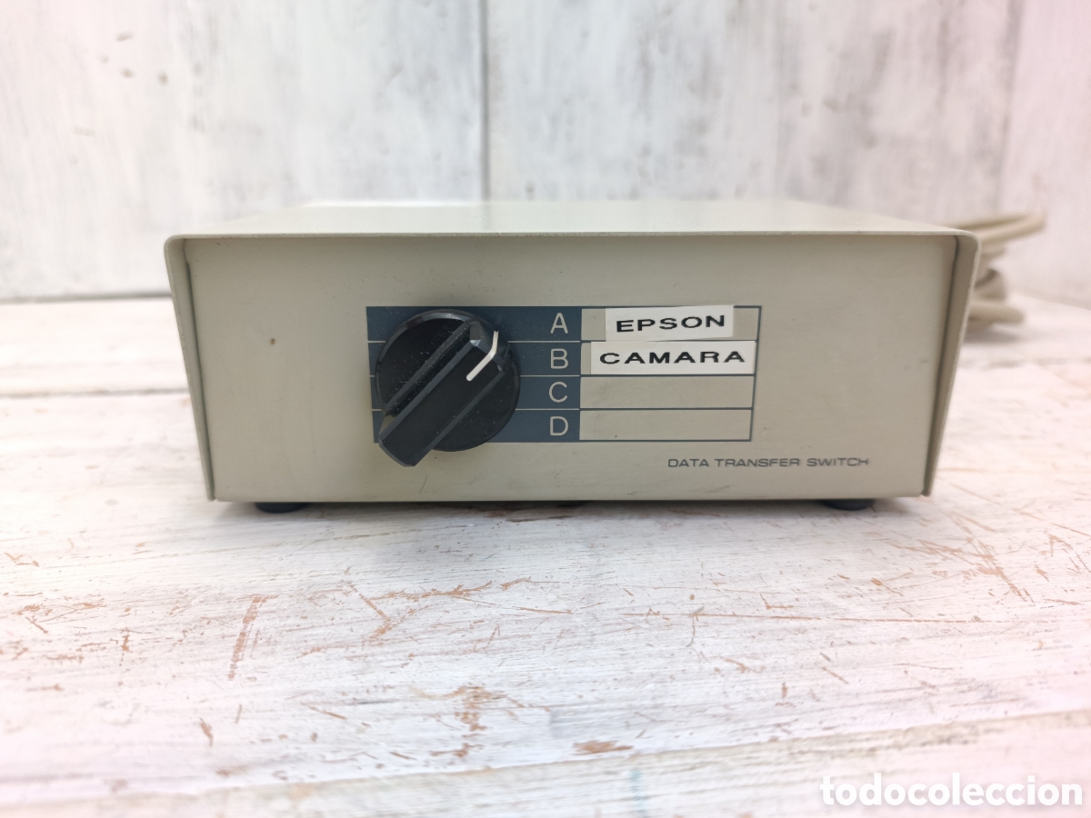 Videojuegos y consolas: Conmutador de Datos Vintage (Data Transfer Switch) - 4 Puertos DB25. - Foto 2