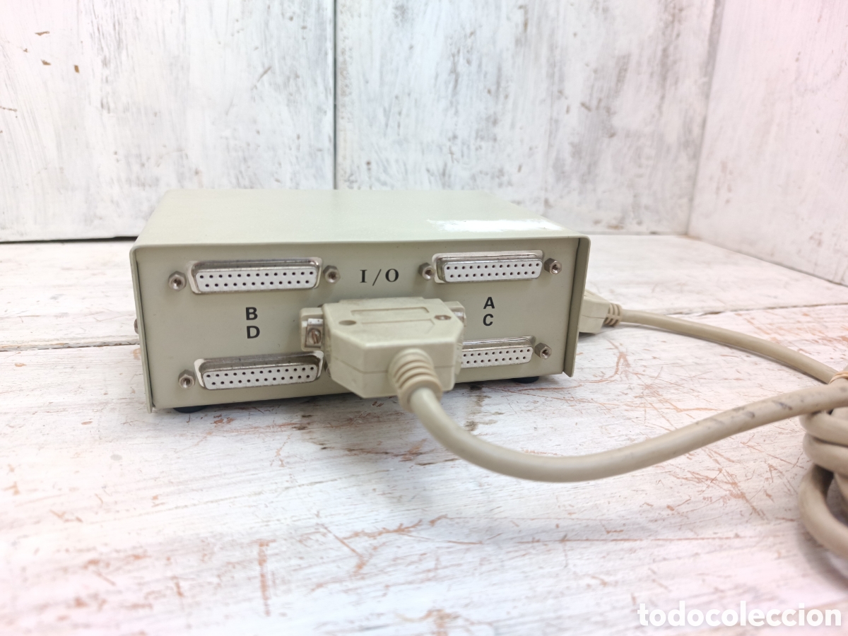 Videojuegos y consolas: Conmutador de Datos Vintage (Data Transfer Switch) - 4 Puertos DB25. - Foto 6