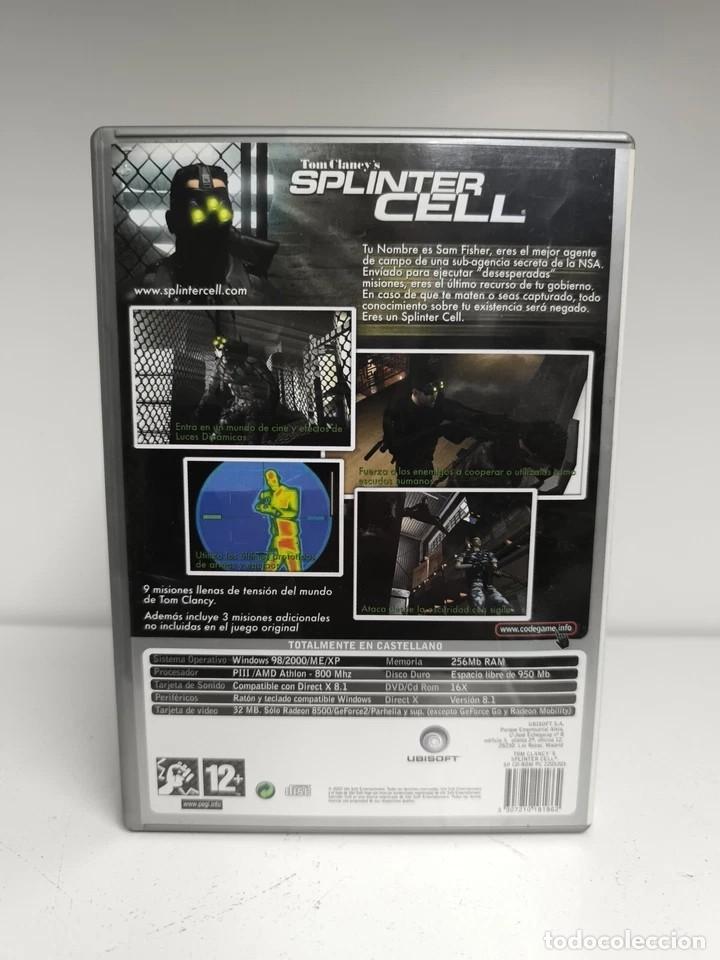 Videojuegos y consolas: TOM CLANCY&acute;S SPLINTER CELL PC Envio Certificado - Foto 2