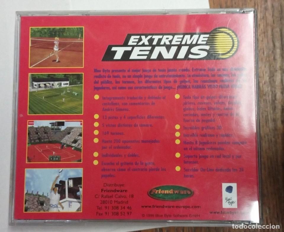 Videojuegos y consolas: EXTREME TENIS JUEGO PC RETRO WINDOWS 95 - Foto 2