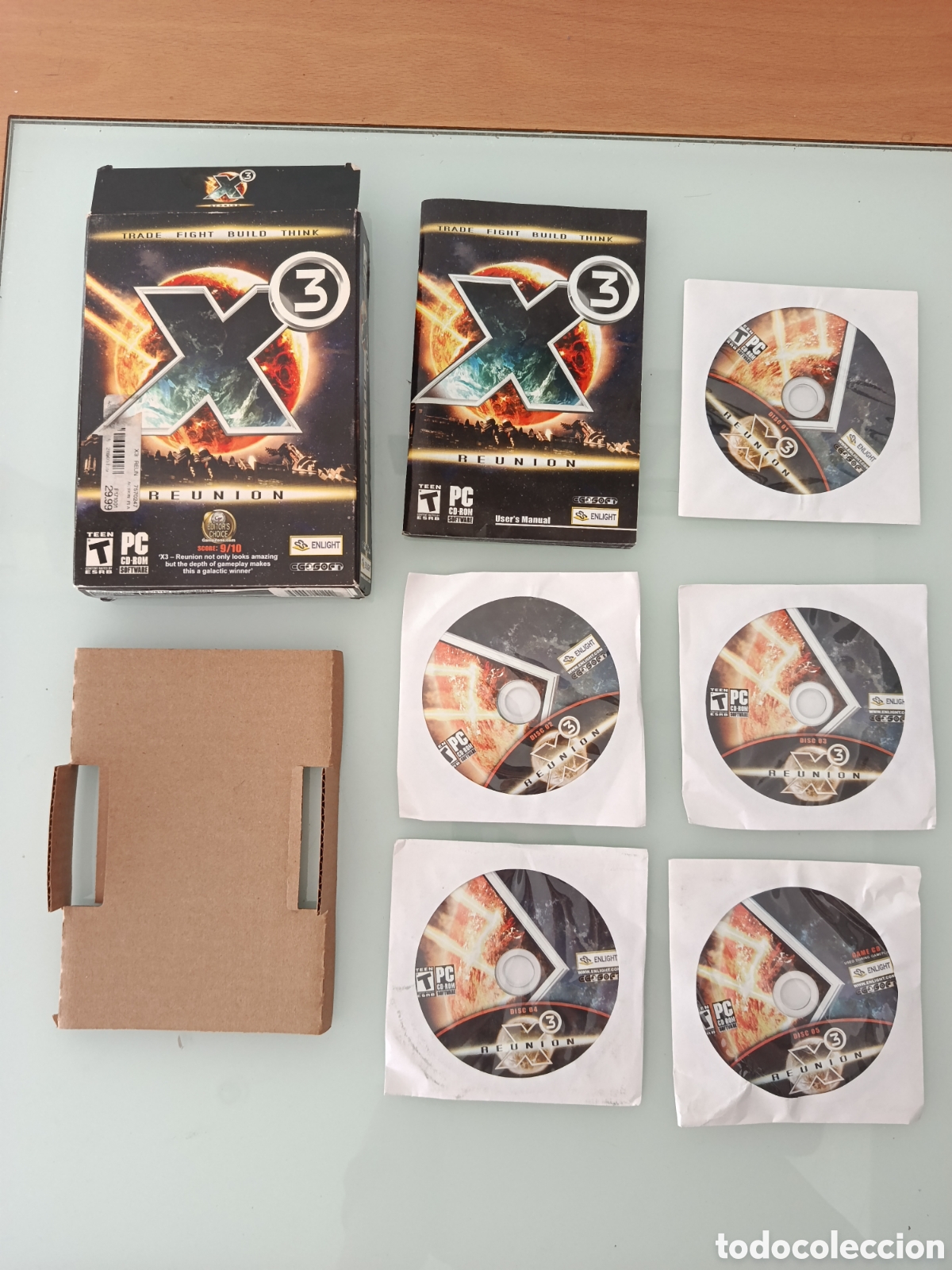 Videojuegos y Consolas: X3 REUNION PC CAJA DE CART&Oacute;N 5 DISCOS