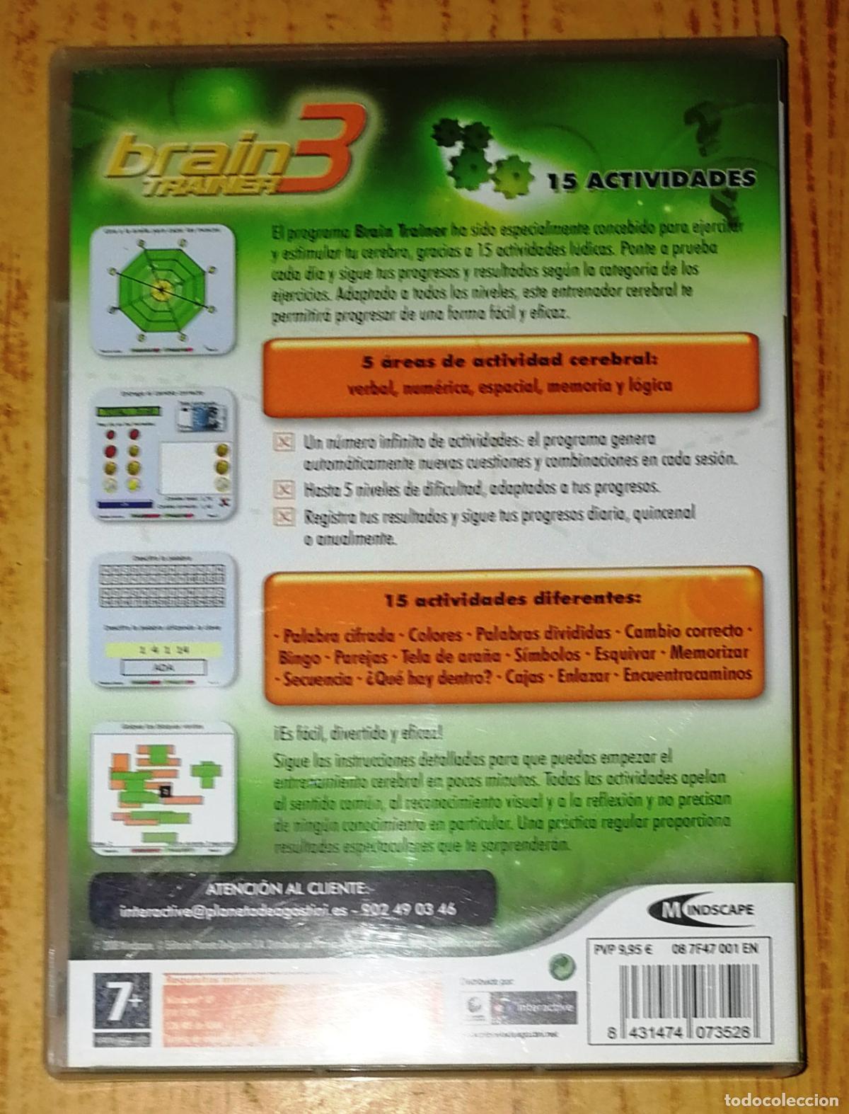 Videojuegos y consolas: PC CD-ROM. BRAIN TRAINER 3. Deporte Cerebral. - Planeta DeAgostini Interactive : Mindscape, 2008 - Foto 3