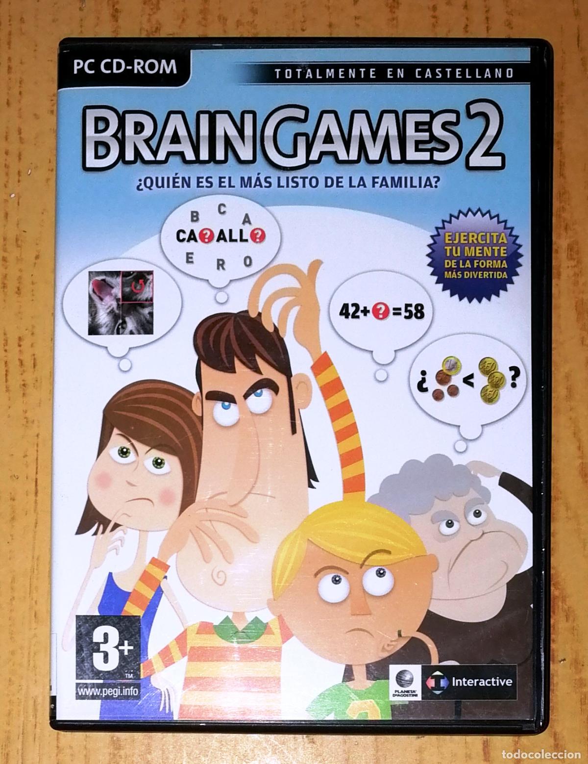 Videojuegos y Consolas: PC CD-ROM. BRAIN GAMES 2 : &iquest;Qui&eacute;n es el m&aacute;s listo de la familia?. - Planeta DeAgostini Interactive