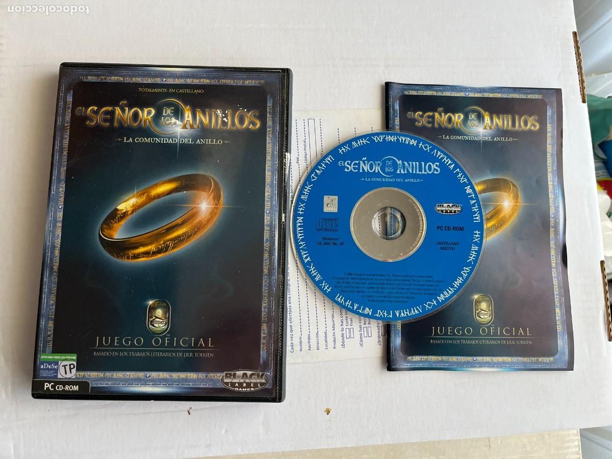 Videojuegos y Consolas: EL SE&Ntilde;OR DE LOS ANILLOS LA COMUNIDAD DEL ANILLO - PC DVD KREATEN