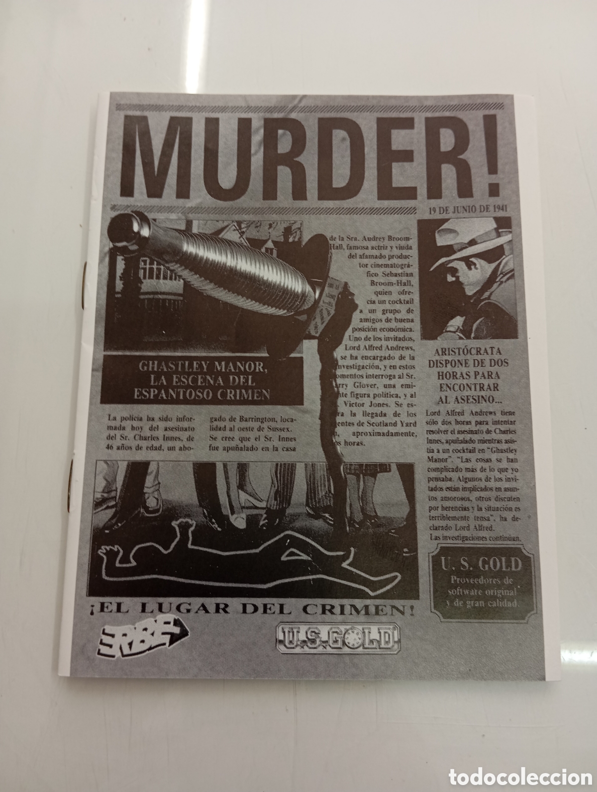 Videojuegos y Consolas: CRIME WAVE ERBE SOFTWARE U.S. GOLD ACCESORIOS DEL JUEGO PC IBM ERBE COMMODORE AMIGA 500