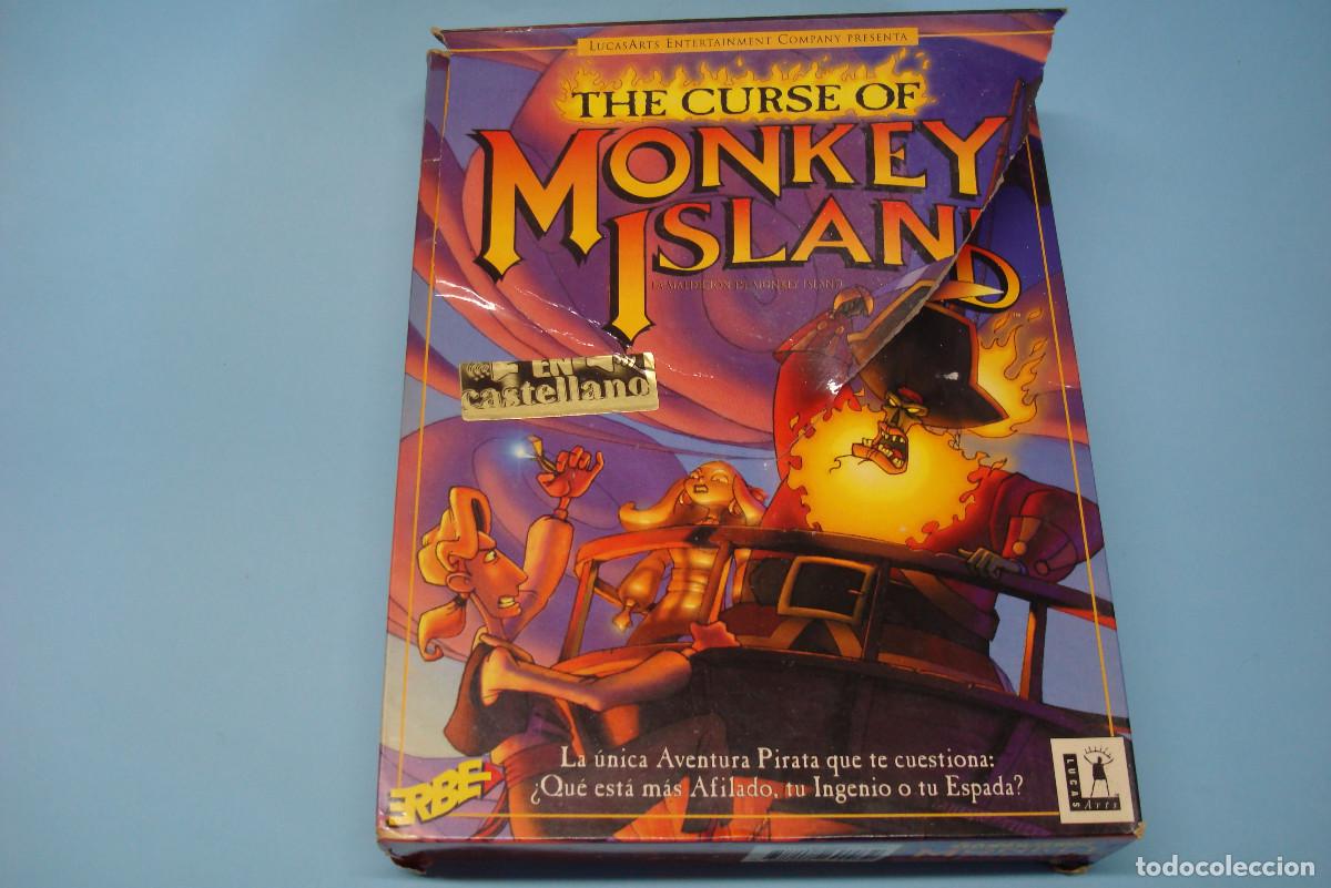 Videojuegos y Consolas: PC LucasArts The Curse of Monkey Island en castellano con caja rota
