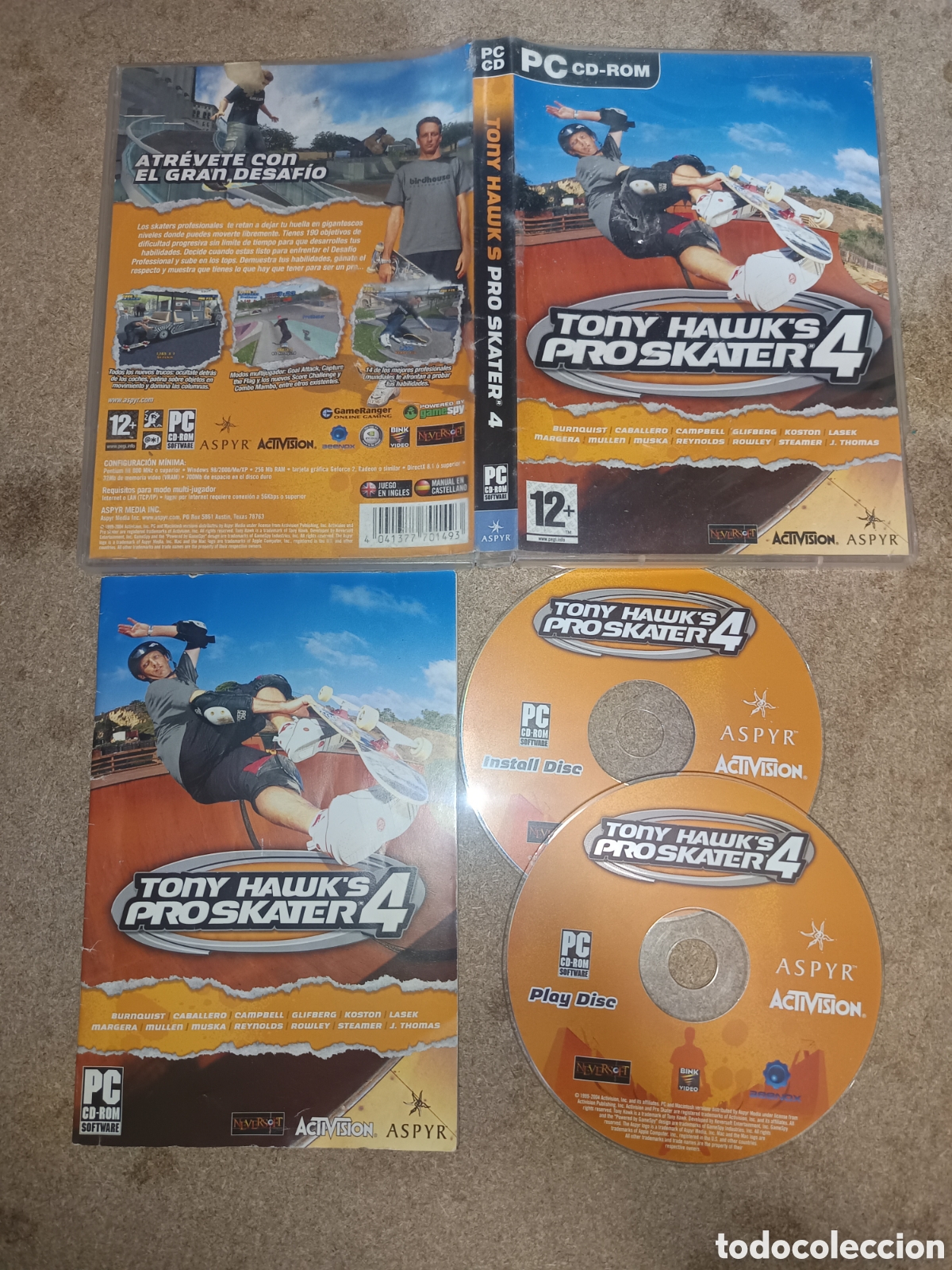 Videojuegos y Consolas: PC CD TONY HAWK'S PRO SKATER 4 PAL ESP COMPLETO