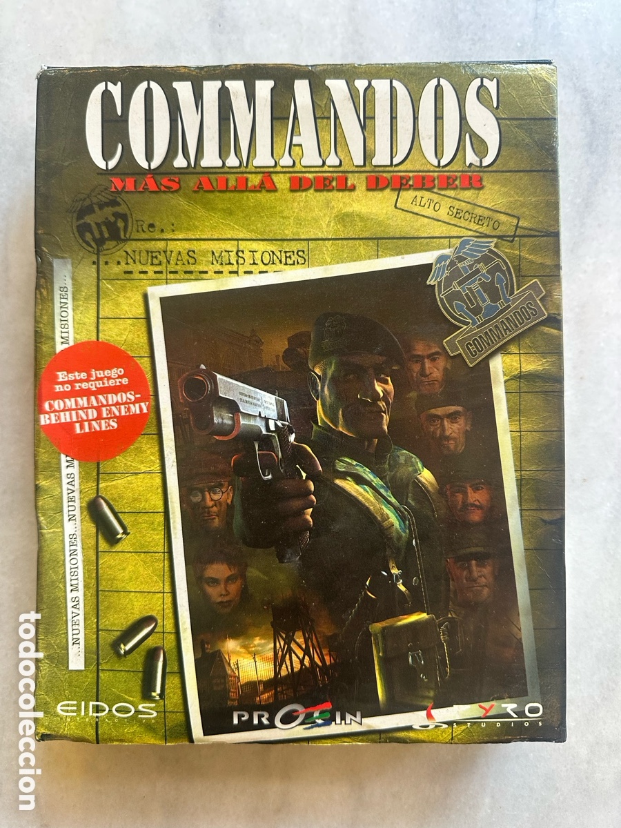 Videojuegos y consolas: Commandos M&aacute;s All&aacute; del Deber Caja Grande Big Box PC - Foto 3