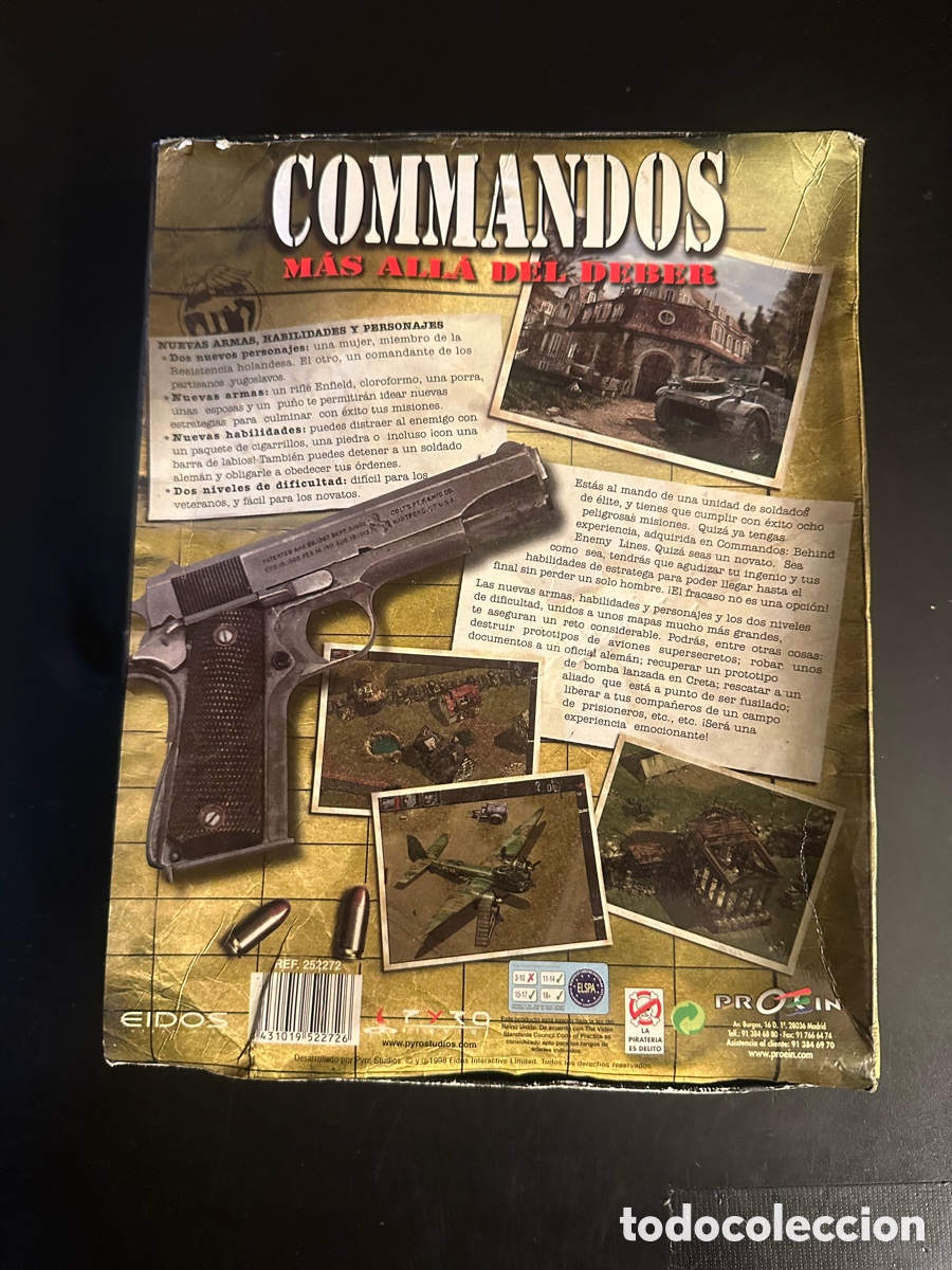 Videojuegos y consolas: Commandos M&aacute;s All&aacute; del Deber Caja Grande Big Box PC - Foto 4