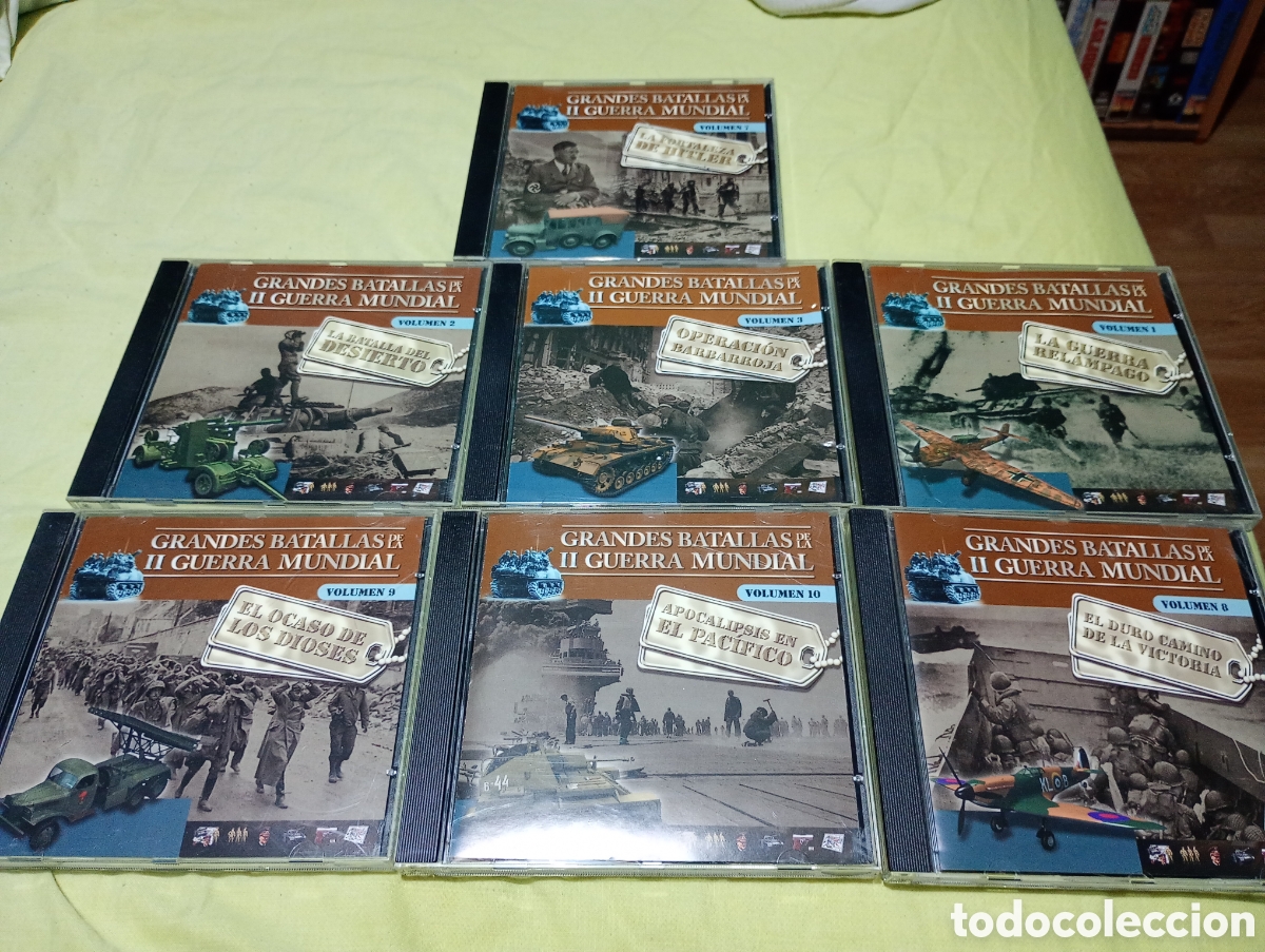 Videojuegos y Consolas: Lote 7 PC grandes batallas 2&deg; guerra mundial