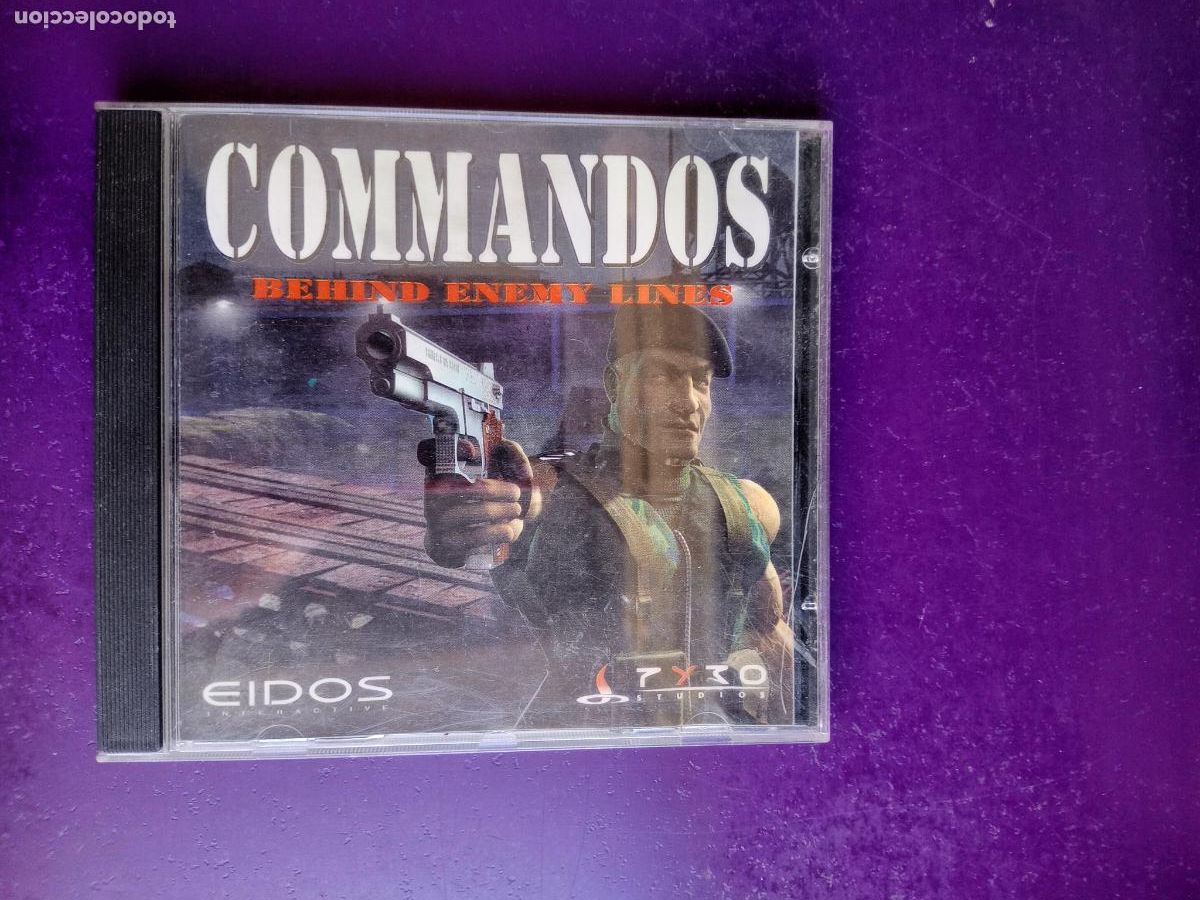Videogiochi e Consoli: COMMANDOS BEHIND ENEMY LINES - EIDOS JUEGO PC CD ROM - MUY POCO USO, ALGUNA LINEA LEVE