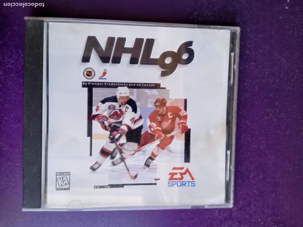 Videojuegos y Consolas: NHL 96 - EA SPORTS 1995 - JUEGO PC CD ROM - MUY POCO USO, ALGUNA LINEA LEVE