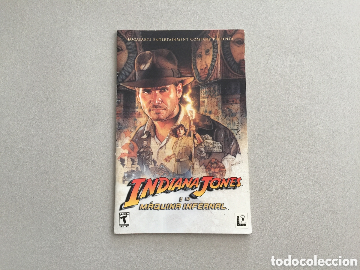 Videojuegos y Consolas: INDIANA JONES Y LA MAQUINA INFERNAL &rdquo;MANUAL DE INSTRUCCIONES&rdquo; PC LUCASARTS 1999.