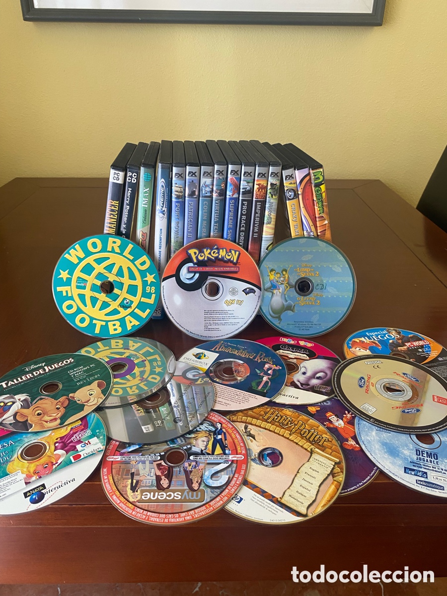 Videojuegos y Consolas: Lote 30 juegos PC CD-ROM