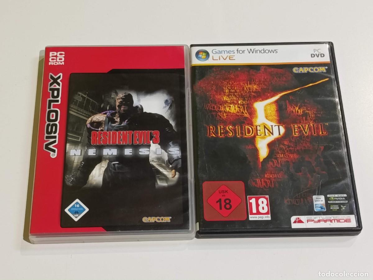 Videojuegos y Consolas: Lote Resident Evil PC Nemesis y 5