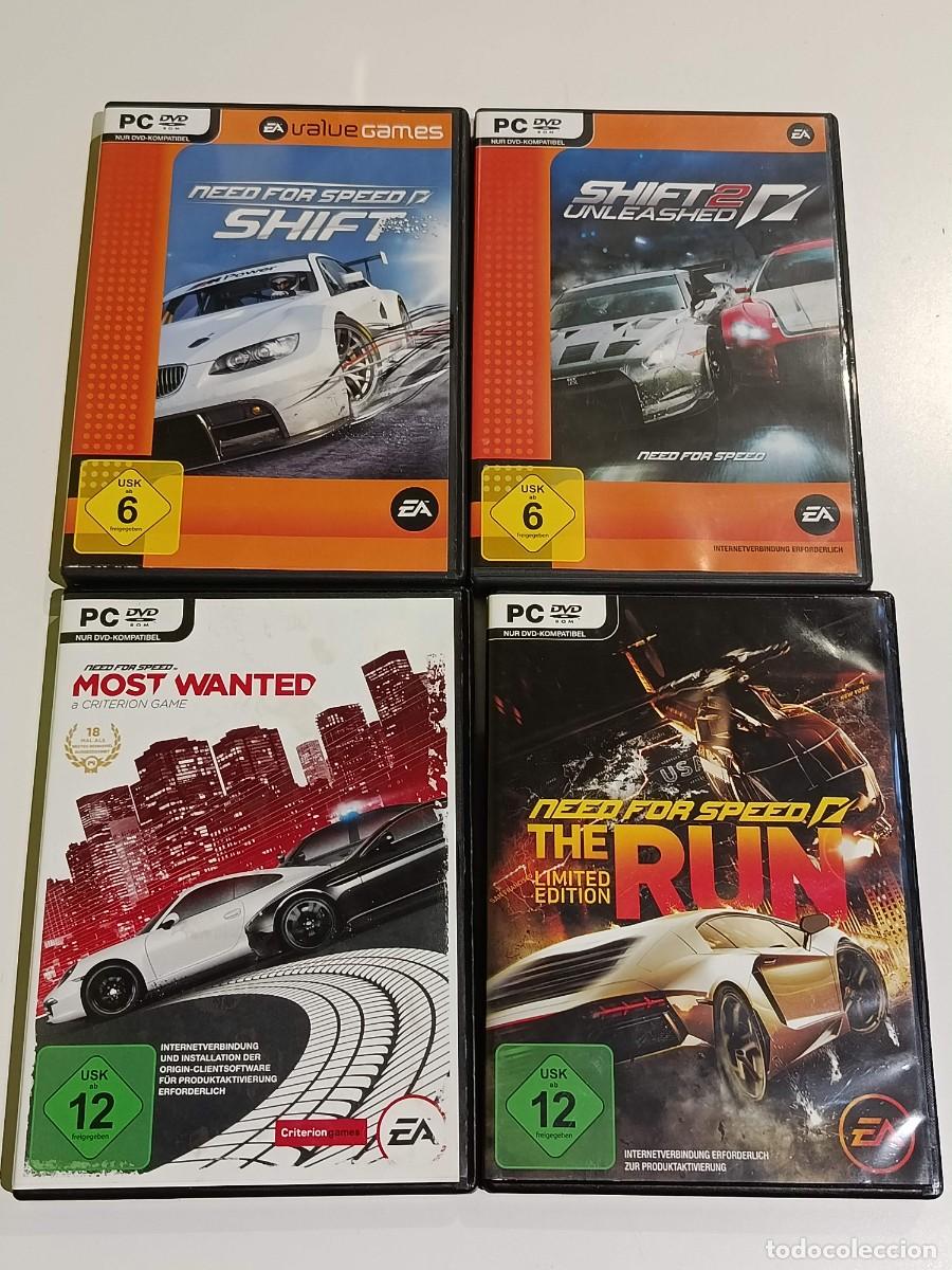 Videojuegos y Consolas: Lote 4 juegos Need for speed pc