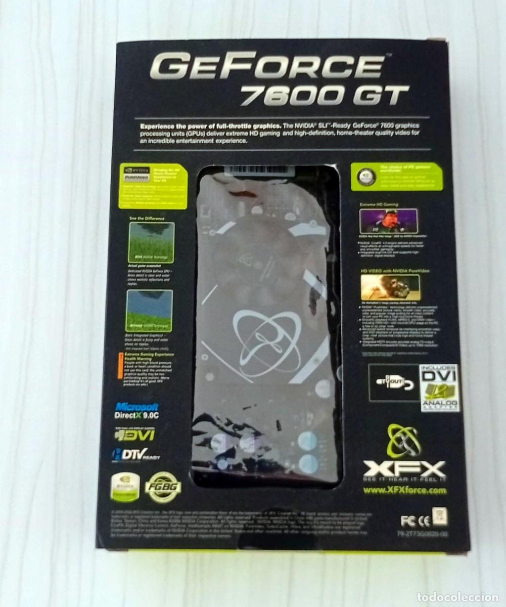 Videojuegos y Consolas: XFX GeForce 7600 GT &ndash; Caja original, manuales, drivers y gr&aacute;fica en bolsa (retro PC)