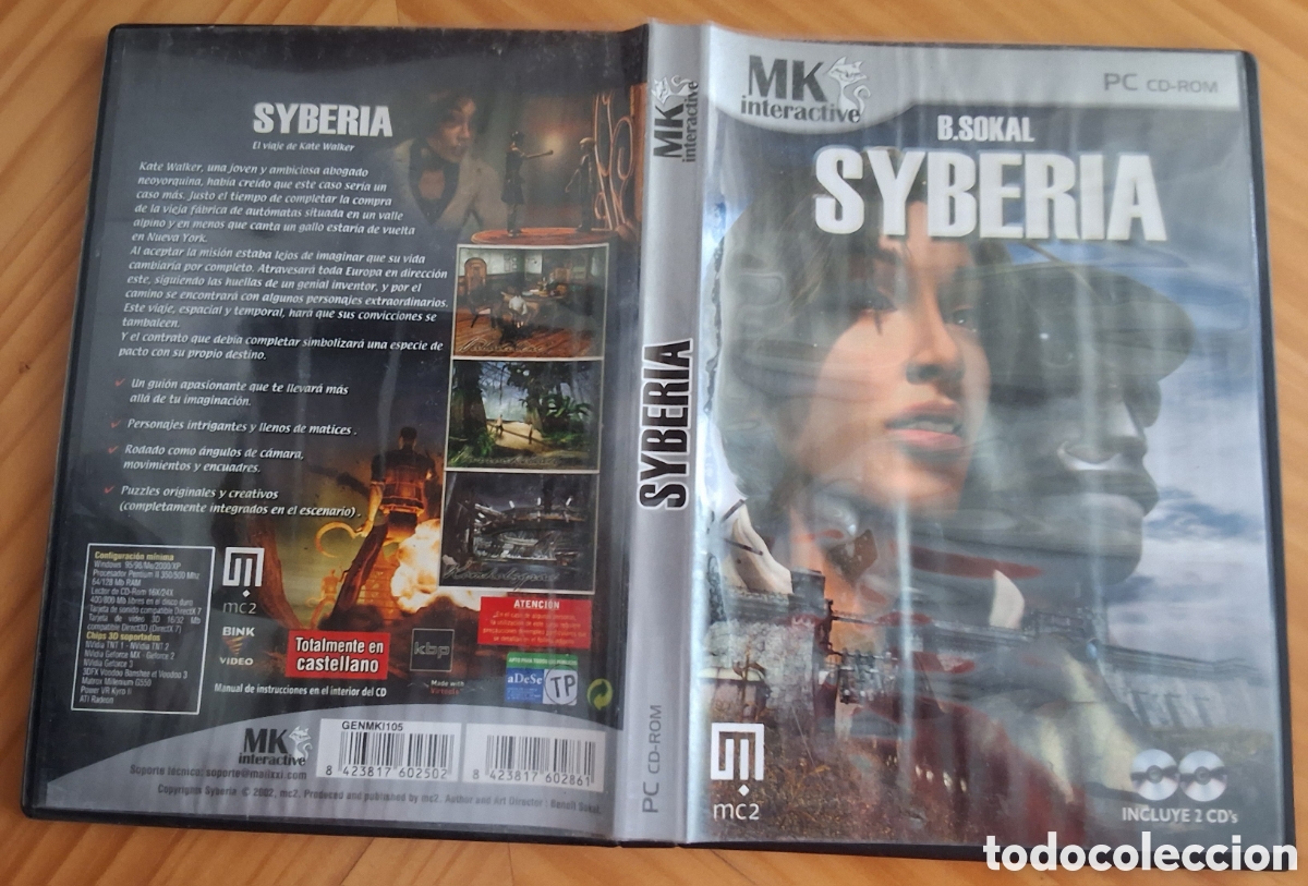Videojuegos y Consolas: Syberia juego para PC incluye 2 CDs