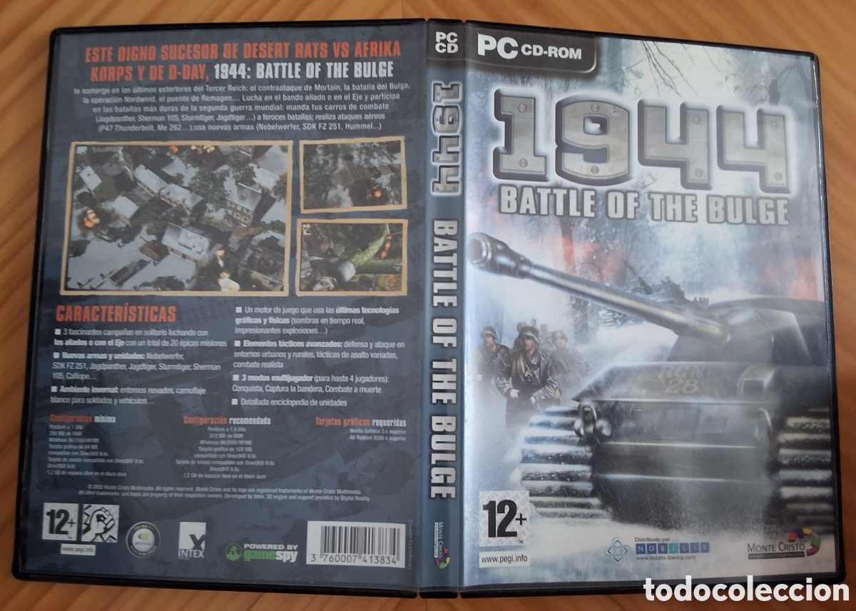Videojuegos y Consolas: 1944 battle of the bulge juego para PC incluye manual