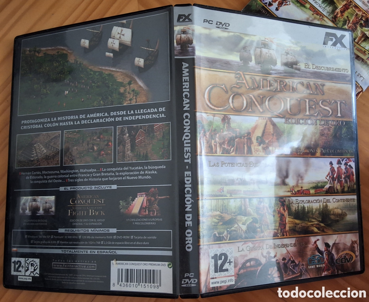 Videojuegos y Consolas: American conquest edici&oacute;n oro juego para PC incluye manual