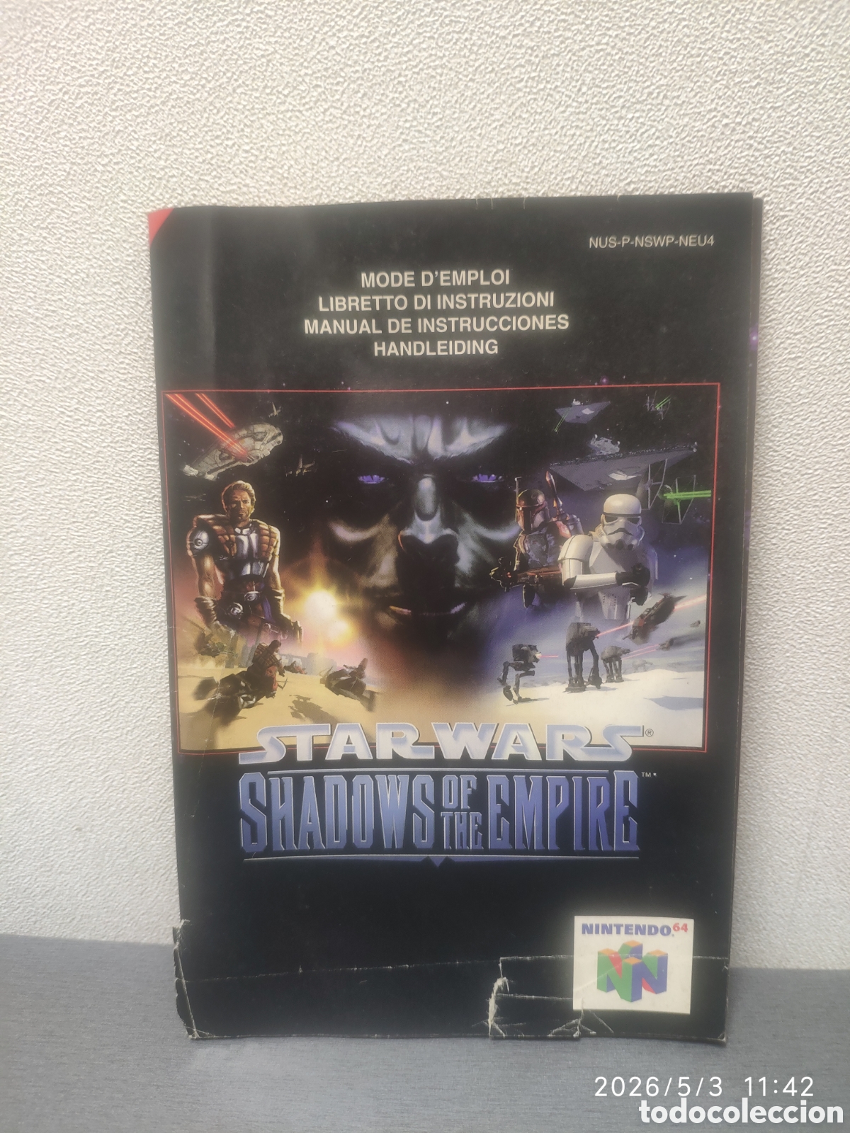 Videojuegos y Consolas: Manual juego Nintendo 64 Star wars original