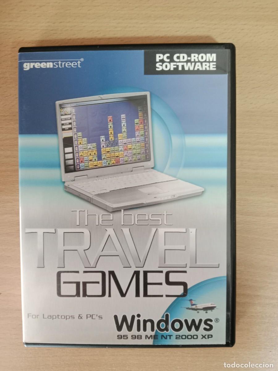 Videojuegos y Consolas: THE BEST TRAVEL GAMES FOR LAPTOPS & PC,S , OFFICE GAMES - PC CD ROM - GREENSTREET - A&Ntilde;O 2001.
