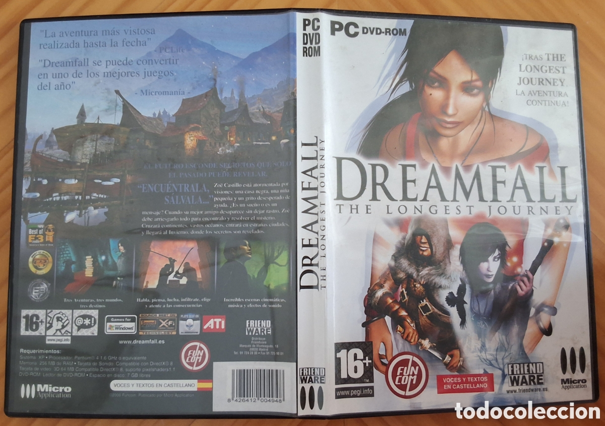 Videojuegos y Consolas: Dreamfall juego para PC incluye manual